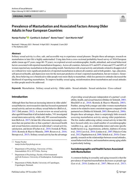 older women mastubating|Prevalence of Masturbation and Associated Factors Among Older .